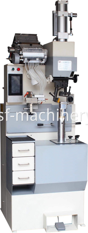 Computer automatic heel nailing machine 7 cylinder